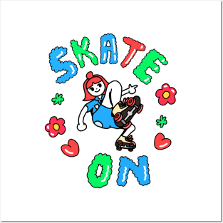 Skate On! Posters and Art